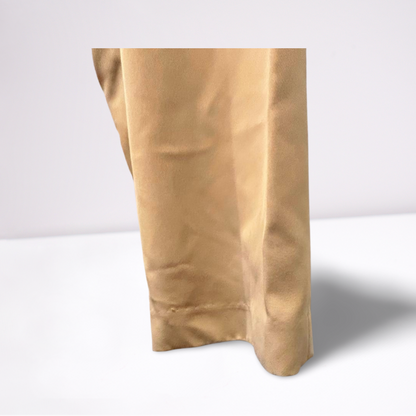 Haggar Mens Pants Casual Cool 18 Pro Classic - Khaki Beige - 40x30 - Very Good