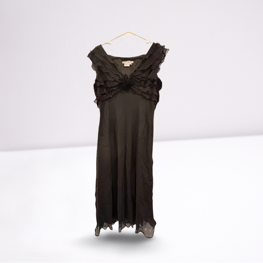 Maggy London Womens Dress Sleeveless Fitted - Black - 16 - Like New