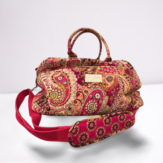 Vera Bradley Womens Travel bag - WhitePurplePink - One Size - Very Good