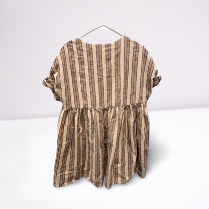 Listicle Womens Blouse Flowy Faded - Blue  White- Small - Like New