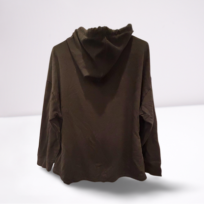 Michael Kors Womens Hoodie Drawstrings - Black - 1X - Very Good
