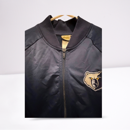 Retro Sport Mens Track Jacket Memphis Grizzlies Stitched NBA Logo - Navy Blue - Small - Very Good