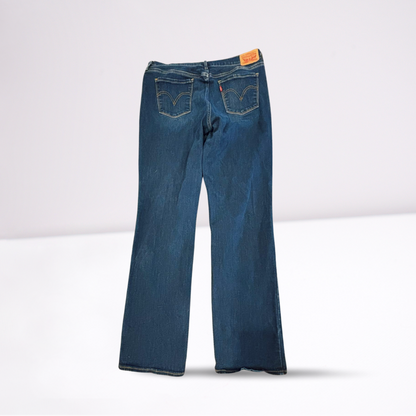 Levi Strauss Womens Jeans 505 Dark Wash Straight - Blue - 12 - Very Good