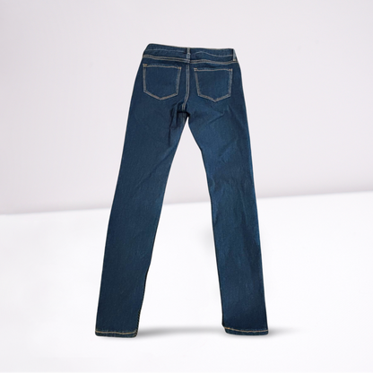 Old Navy Womens Jeans Rockstar Stretch Super Skinny Mid Rise - Navy - 4 - Very Good