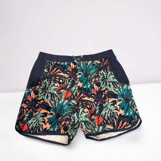 Columbia Womens Shorts Active Running Athletic Floral - Multi-color - XL - Very good