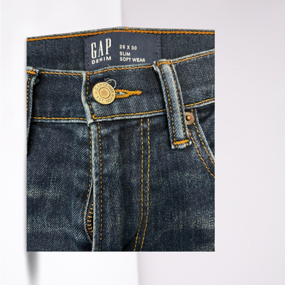 GAP Womens Jeans Slim Skinny - Blue - 8 - Very Good
