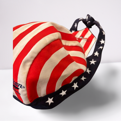 Top Of The World Mens Skull Cap Harley Davidson American Flag Biker - redwhiteblue - One Size - Like New