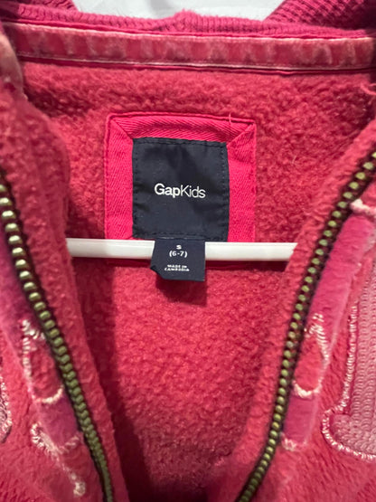 Gap Kids Jacket Sequent Logo Zip-Up - Pink - Small - Good