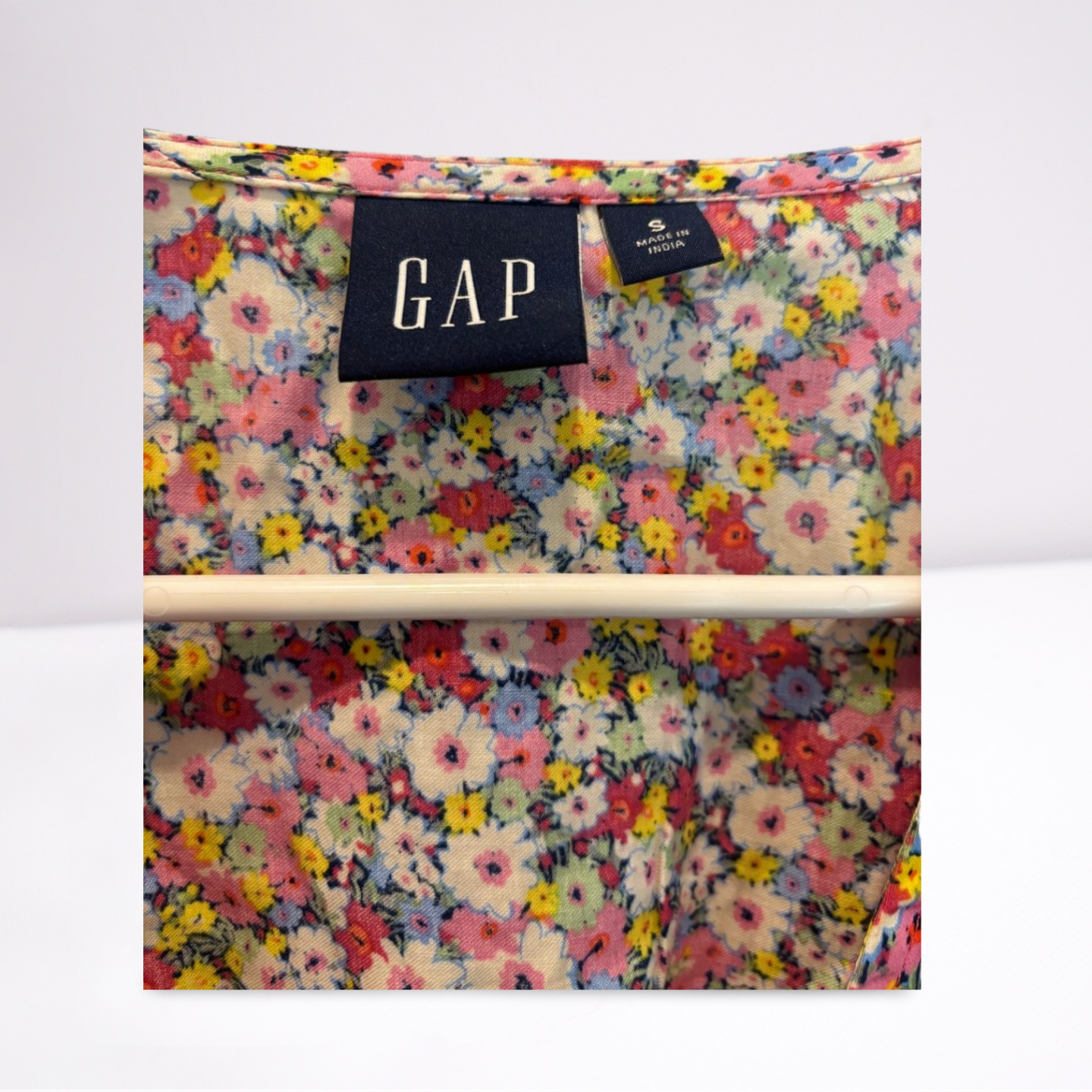 GAP Womens Dress Knee Length Floral - Multi-Color - Small - Like New