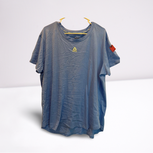 Reebok Mens T-Shirt Active Graphic - Light Blue - XXL - Like New