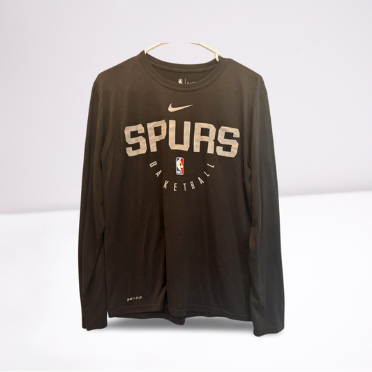 Nike Mens T-Shirt NBA San Antonio Spurs Gear - BlackGray - Medium - Like New