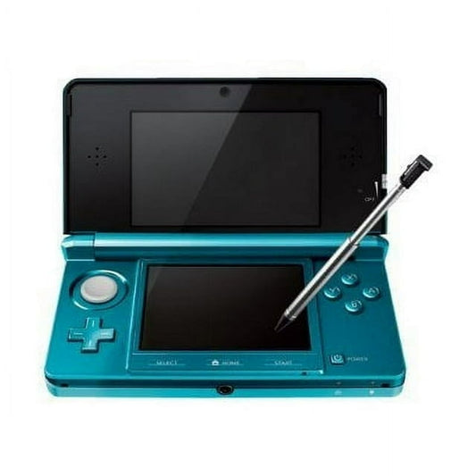 Nintendo 3DS Video Game Console (Restored) - Aqua Blue - 32GB - Custom Bundle