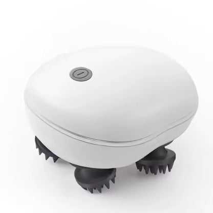 Masajeador eléctrico con pinza de cabeza de silicona