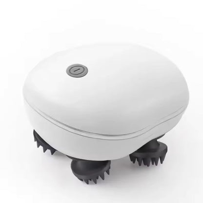 Masajeador eléctrico con pinza de cabeza de silicona