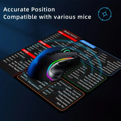 Mouse Pad Keyboard Shortcuts for Office Excel Word PPT - Standard Size