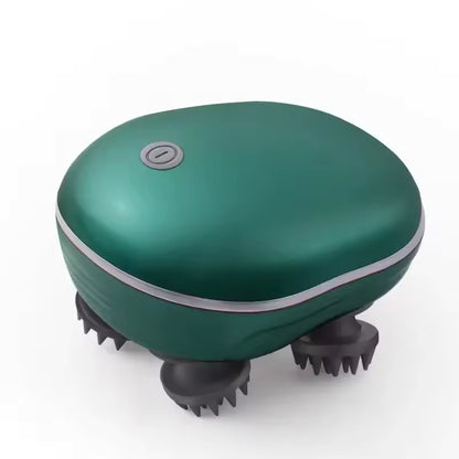 Masajeador eléctrico con pinza de cabeza de silicona