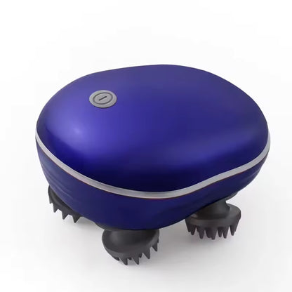 Masajeador eléctrico con pinza de cabeza de silicona