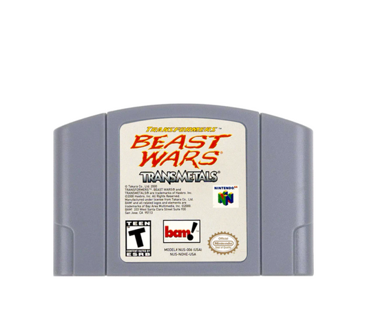 Transformers Beast Wars Transmetals - N64 Video Game for Nintendo 64