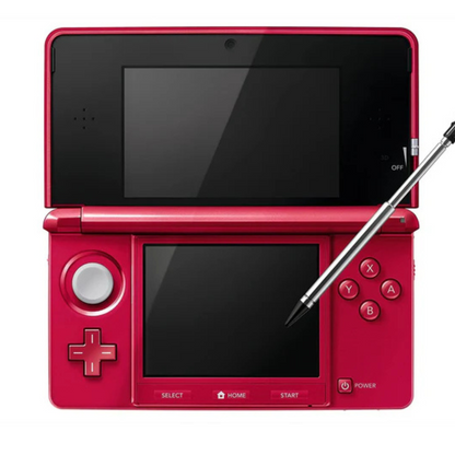 Nintendo 3DS Video Game Console (Restored) - Red - 32GB - Custom Bundle
