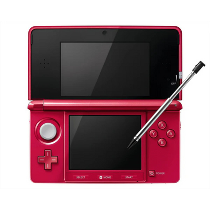 Nintendo 3DS Video Game Console (Restored) - Red - 32GB - Custom Bundle
