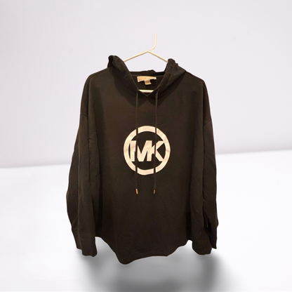 Michael Kors Womens Hoodie Drawstrings - Black - 1X - Very Good