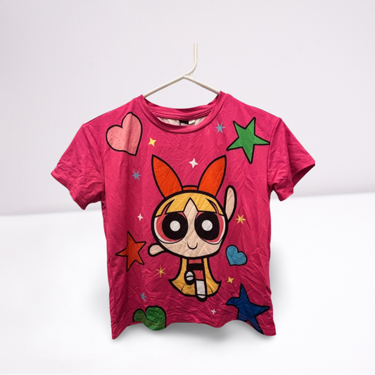 Kids T-Shirt PowerPuff Girls Blossom - Pink - 7Y - Like New