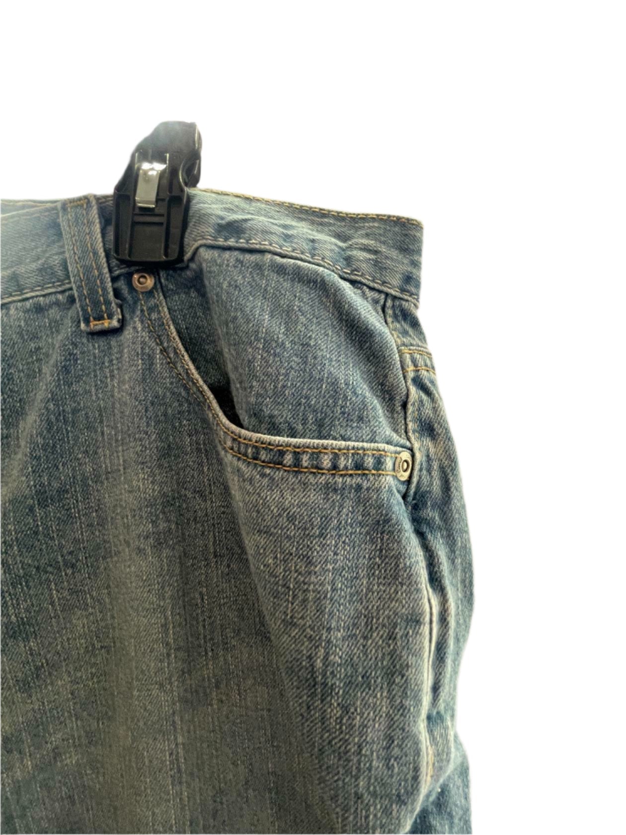 Red Camel Mens Jeans Distressed Denim Medium Wash Bootcut - Blue - 38X30 - Good