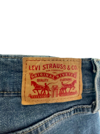 Levi Strauss Womens Jeans 414 Flare Relaxed Straight - Blue - 18W - Very Good
