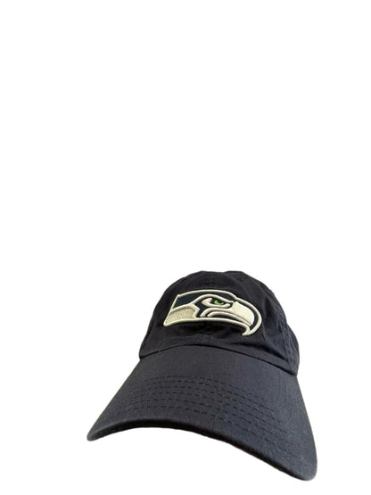 47 Unisex Adjustable Cap Seattle Seahawks NFL Team - Navy - Very Good