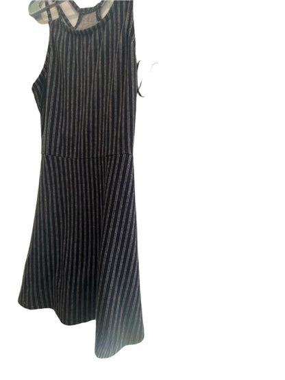 Derek Heart Womens Dress Striped Maxi Strap - Blue - Large - Very Good