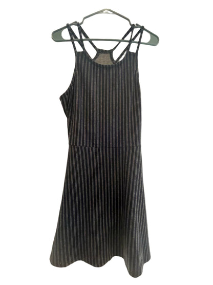Derek Heart Womens Dress Striped Maxi Strap - Blue - Large - Very Good