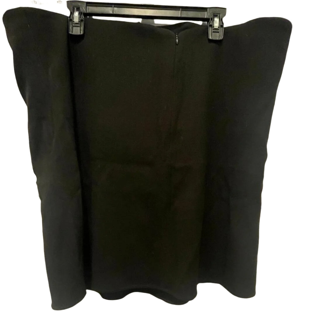 Tuckernuck Womens Skirt Plus Solid - Black - 3XL - Like New