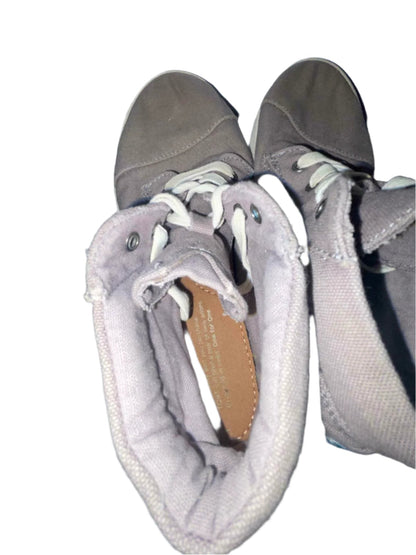 TOMS Unisex Kids Sneakers Lace-up Canvas - Gray - Y3 - Very Good