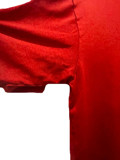 Nike Mens T-Shirt Dri-Fit Stitched Logo - Red - Small - Like New