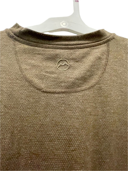 Magellan Mens Long Sleeve Active T-Shirt Outdoor Fishing - Brown - Large - Like New