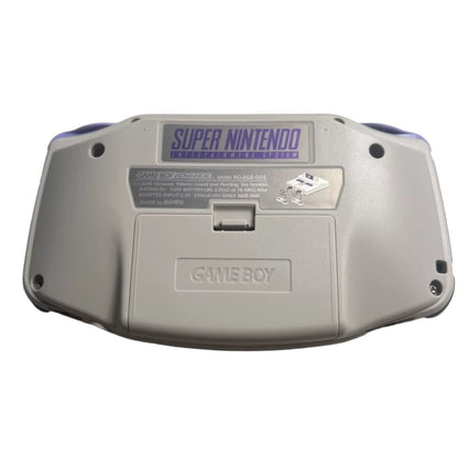Nintendo Game Boy Advance Video Game Console - GrayPurple - Super Nintendo SNES Edition - Custom Built