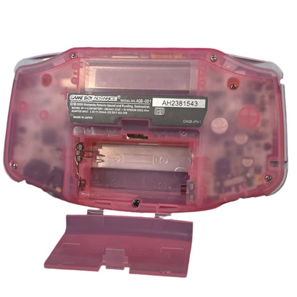 Nintendo Game Boy Advance Video GameConsole - Clear Pink - Kirby Edition - Custom Built