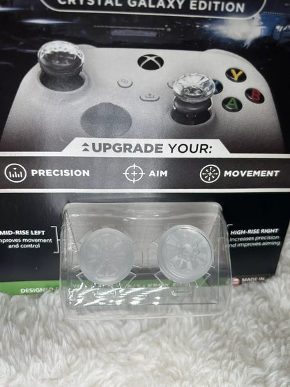 KontrolFreek FPSFreek Crystal Galaxy Thumbsticks - Xbox SeriesX|S & One - Mixed‑Rise Performance Dual Grip (Clear) - New