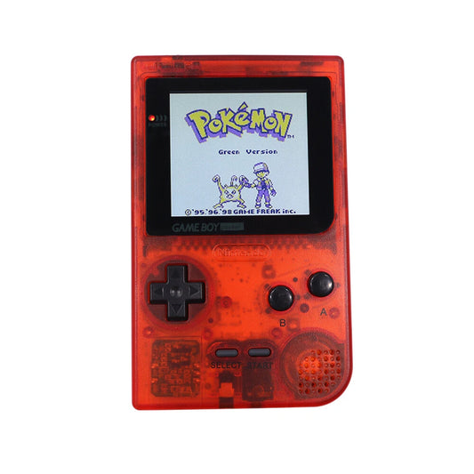 Nintendo Game Boy Pocket Console - Clear Red - Custom & Upgraded