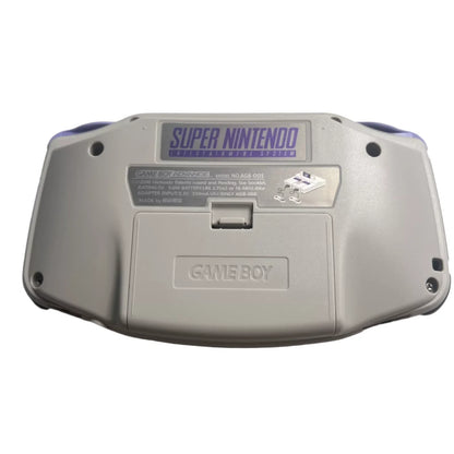 Nintendo Game Boy Advance Video Game Console - GrayPurple - Super Nintendo SNES Edition - Custom Built